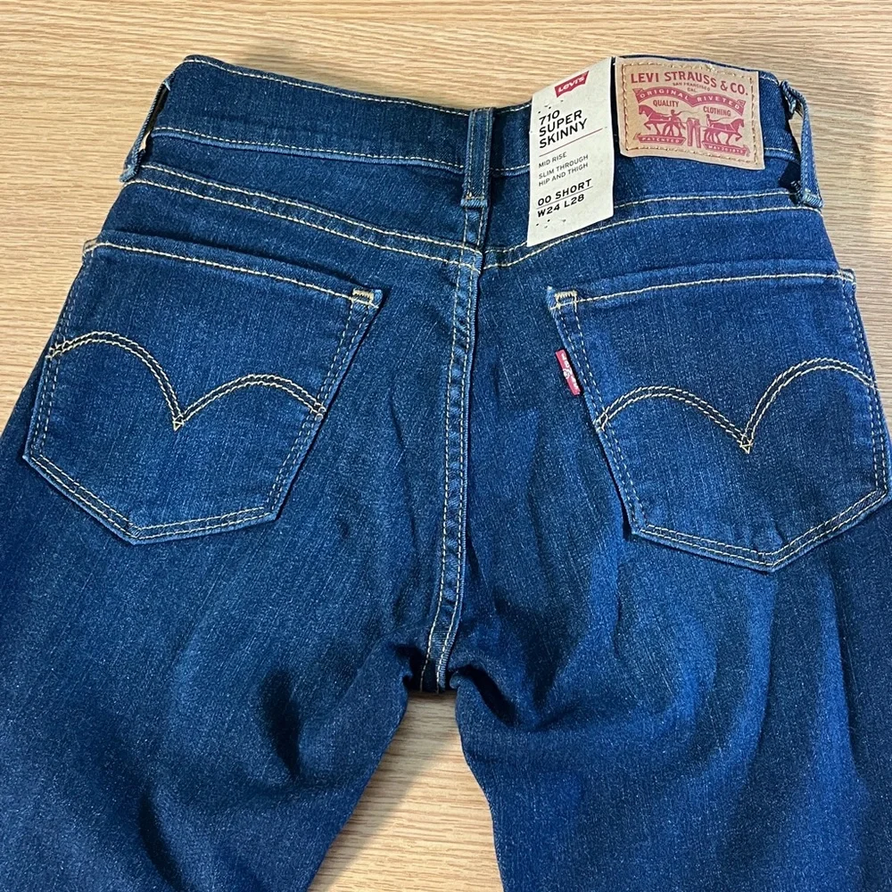 Levi's Super Skinny Jeans 00 Short W24 L28 - Picture 11 of 14